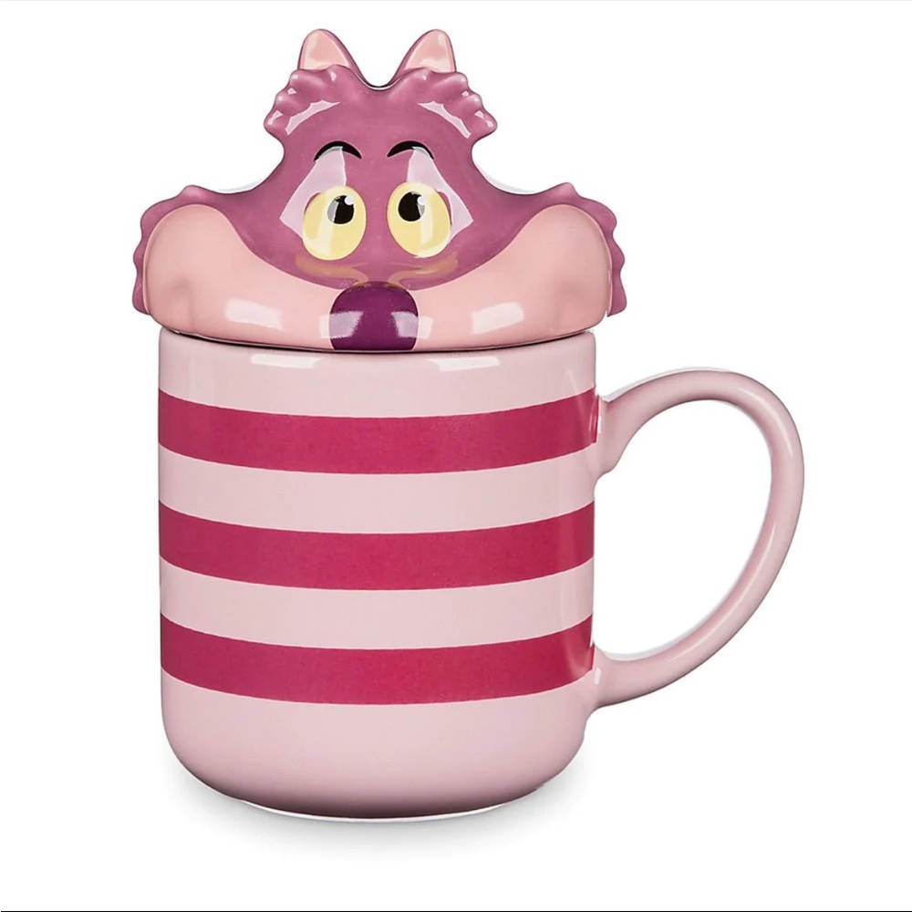 Disney Store Cheshire Cat Peek-a-Boo Lid Mug